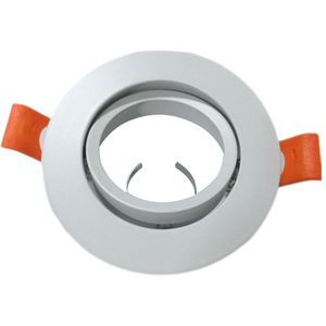 LED Downlight Fixture Logement Accessoires d'éclairage MR16 Taille de découpe: 2,8 pouces GU5.3 GU10 Cadre rond encastré en métal sans garniture usastar