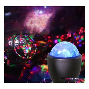 Led Effects Usb Mini Voice Activated Crystal Magic Ball Stage Disco Proyector Party Lights Flash Dj para Home Ktv Bar Car Drop Delive Dhrz1