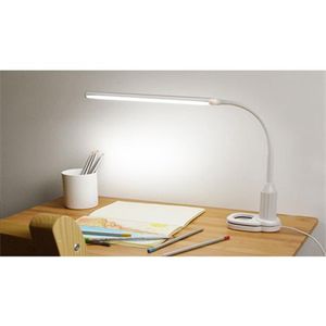 Lámpara LED de mesa con clip para ojos, lámpara de mesita de noche, lámpara de mesa con atenuación tipo enchufable, regalo para niños blanco, luces nocturnas encantadoras de 302V