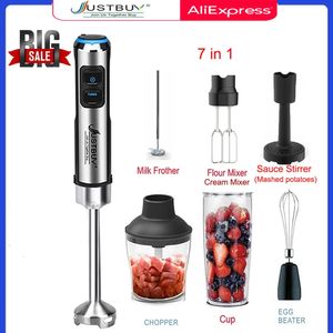 LED Factory Price 1500W 64 in 1 Electric Stick Hand Commercial Blender Food Processor Egg Whisk Mixer Juicer Meat Grinder 240104