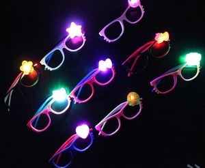 Led flash lunettes cadre enfants fille garçon bande dessinée clignotant lumières lunettes party bar événement fournitures décoration Noël enfants surprise cadeau
