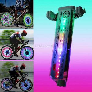 LED Flash pneu vélo roue lampe lumière vélo vélo moto roue pneu a parlé lumière 16 led 30 motif coloré vélo lumière