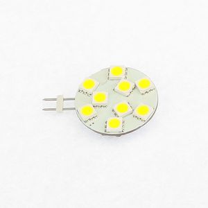 LED G4 Spot Bulb Puck Light 9leds SMD 5050 3W AC / DC10-30V Dimmable White 200lm buques Autobike