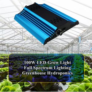 LED élèvent la lumière à spectre complet lampe de culture de plantes fleur plante lumière, croissance des semis veg bloom 100w 120W 240W 480W serre hydroponique jardinage agriculture dimmable