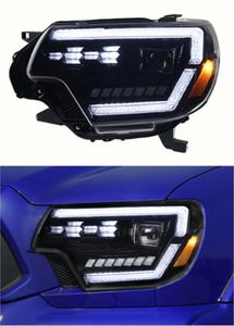 Conjunto de luces delanteras LED para faros delanteros de Toyota Tacoma 2012-2015, lámpara de señal de giro diurna, accesorios para automóviles