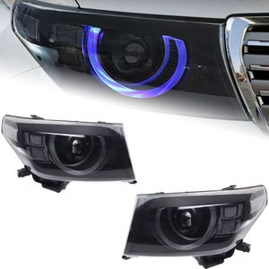 Phare LED pour Toyota Land Cruiser 2007 – 2015 LC200, feux avant de voiture DRL, feux de jour, lentille de projecteur LED, lampe de signalisation