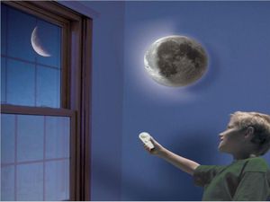 LED Healing Moon Night Light 6 sortes Phase Healing Lampe de lune 3D réglable avec télécommande pour plafonnier mural C04149559136
