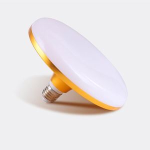 Luz LED E27 bombilla AC 220V 60W 70W Lampada LED Foco Lámpara de mesa súper brillante Bombillas UFO planas de ahorro de energía para lámparas de iluminación del hogar 3000K / 6000K D2.0