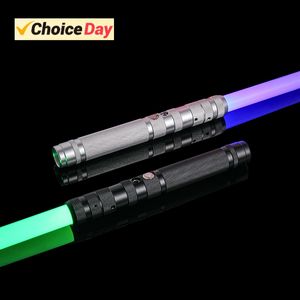 LED Light Sticks RGB Lightsaber Laser Sword Rave Espada Sabre Laser Sabre De Luz Light Stick Cosplay Toy Metal Flashing Weapon Luminous Toys 230814