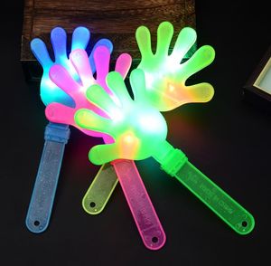 Led Light Up Hand Clapper Concierto Fiesta Bar Suministros Novedad Intermitente Mano Disparo Led Palm Slapper Niños Electrónica Venta al por mayor SN5310