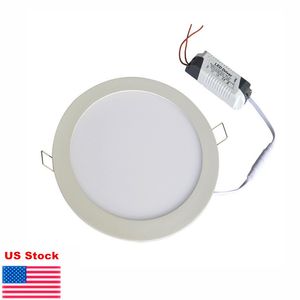 Ultra mince Down lights 9W 12W 15W 18W 21W dimmable LED Panel Light Encastré au plafond downlight intérieur Lampes d'éclairage chaud blanc froid naturel