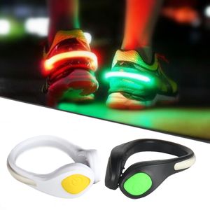 Novel Lighting Night Running LED Chaussures Clip Signal de sécurité Clips en plastique flash lumineux Lumière extérieure FEDEX