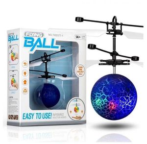 LED Magic Flying Ball Aircraft Helicopter Toy Colorful Stage Lamp Infrared Induction RC Drone Toys for Kids Children Christmas