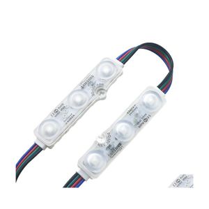 Módulos Led Chip de importación Rgb Smd 5050 3 Modo de lente de inyección trasónica 12V Impermeable Ip68 String Fita Rope Tape Drop Delivery Lights L Dhj0A