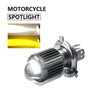 LED Moto Phare H4 Ampoule HS1 BA20D 9-80V Blanc Jaune H6 Halogène Scooter E-Bike Brouillard Lampe De Voiture