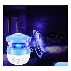 Lumières LED multifonctionnelles Mosquito Zapper Fly Killer Light 5W Usb Capture No Chemicals Radiation Insect Killing Abs Drop Delivery Dhohn