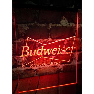 Led Neon Sign Budweiser King Of Beer Bar Pub Club 3D Signes Lumière Décor À La Maison Artisanat Drop Livraison Lumières Éclairage Vacances Dhbkc