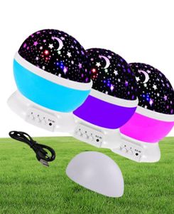 LED NIGHT LAMPELY STARRY Star Moon Light Changeable Projecteur 360 degrés Romantique Rotation LED Bulbe pour Holiday Kids 8170697