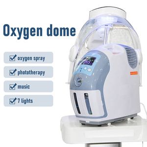 Máscara LED PDT Domo O2toDerm Máquina facial de oxígeno Terapia Máscara de domo Aerosol de oxígeno Dispositivo facial Jet Derma Peel Generador de oxígeno O2toderm Mascarilla facial blanqueadora