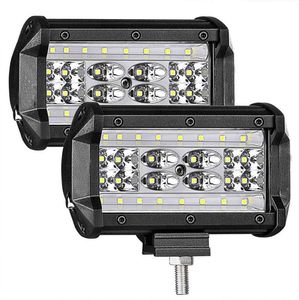 LED Pods2Pcs 5039039 168W QUAD Row Barra de luces LED Spot Flood Combo Haz todoterreno Conducción luces antiniebla Cubos LED impermeables Wor2355646