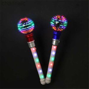 LED RAVE TOYS GARDE PERSONNELLE ROTATION ROTATION SPINNING WAND LNANTER POUR CRÉATIF SUMBRE EXTÉRIEUR PLAY LIGHT UP UP AT DARK Kids Pâques