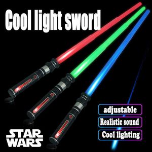 Led Rave Toy Lightsaber RGB Cosplay Stage Props Luke Saber Boy toy Dueling Foldable FOC Monochrome Sword Y2303