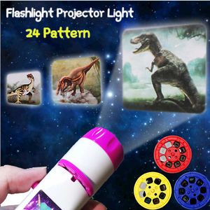 Led Rave Toy Mermaid Dinosaur Sea Projector Kids Baby Sleeping Story Flashlight Star Lamp Light-up Y2303