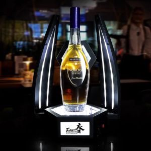 LED recargable espejo infinito señal retroiluminada botella de champán presentador corona Imperial reina vino whisky XO botella glorificador