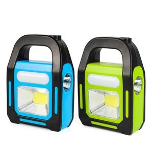 LED-lantaarn op zonne-energie USB Oplaadbare lantaarns voor op de camping noodzaklamp zaklamp telefoon powerbank-verlichting