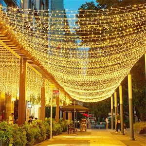 Led String Garland 20/100M Wedding Fairy Light Chain Outdoor Waterproof Garden Birthday Party Home Holiday Decoration 220408