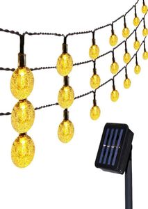 LED CORDES 50 LEDS 100 leled Crystal Ball 5m12m Power Solar Power LED String Fairy Lights Garlands Garden Christmas Decor for Outdoo8272515