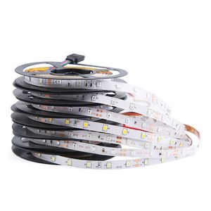 Bande lumineuse LED RGB, 5M, 12V, couleur unique, SMD 2835, IP20, rétro-éclairage, pour télévision, salon, chambre à coucher, cuisine