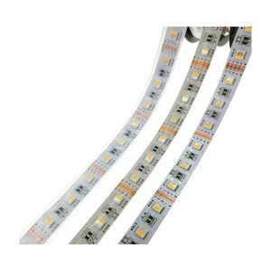 Tiras de led 4 en 1 Rgbw Strip 5050 Dc12V Luz flexible Rgbaddwhite / Rgbaddwarm White 60 Leds / M 5M / Lot Drop Delivery Lights Iluminación Dhsfz