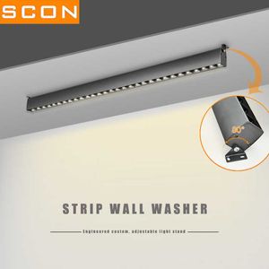 Bandes LED SCON AC110-240V 40cm 15W fer gris monté en surface LED lampe linéaire créative barre de plafond en béton lumières P230315