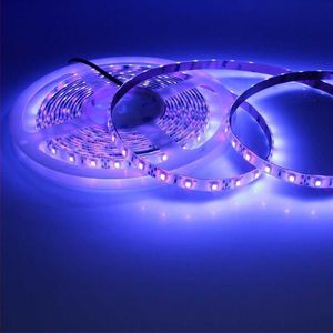 Tiras de LED Tira de LED UV Flexible 12V 5050 2835 Cinta SMD Cinta púrpura Lámpara ultravioleta 395-405nm Luz negra para fiesta de fluorescencia de DJ J230308