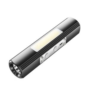 LED lumière forte Mini batterie polymère USB charge éclairage extérieur aspiration magnétique lampe de poche cadeau 703629