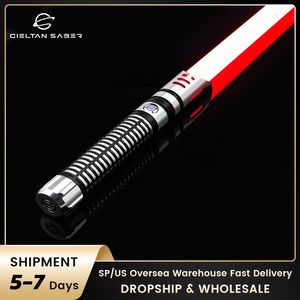 LED Swords Guns RGB SN Pixel Lightsaber 16 soundpit 9 warna mendukung DIY gagang logam fungsi FOC pedang Laser properti Cosplay 230907