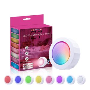 Luz de noche LED con Control táctil, lámpara de mesita de noche para dormitorio inteligente, cambio de Color RGB regulable, iluminación inteligente para el hogar recargable