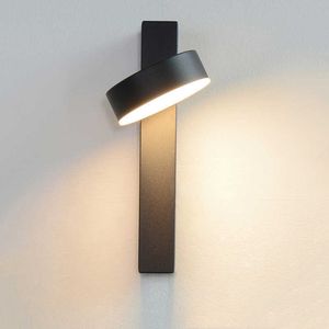 Lámpara de pared LED con interruptor de 7 W/9 W, luz de pared moderna nórdica para dormitorio, sala de estar, pasillo, estudio, apliques de lectura en blanco y negro 210724