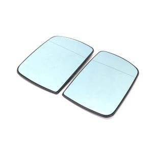 Leftright Side Blue Azul Mirror de ala calentada Vidrom Glass Angle View Mirror para BMW X5 E53 1999 2000 2001 2002 2003 2004 2005 2006