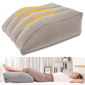 La cuña inflable de la elevación de la pierna de la almohada soporta la comodidad para dormir detrás relaja la ayuda