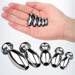 Massagers de piernas 5 tamaño macho Dilador uretral Penis enchufe metal hollow catéter sonando estimulación productos para adultos juguetes sexuales para hombres 18 230411