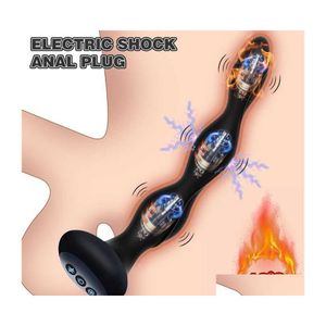 Massageurs de jambe Masr 5fréquences électriques Butt Butt Pild Perle anale Masturbateur Feme