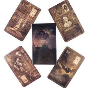 Legend Of The Wizard Lenormand Tarot Deck Fiesta de ocio Juego de mesa Adivinación Profecía Tarjetas de oráculos con libro de guía