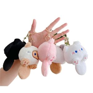 Porte-clés en peluche série chat de loisirs, boucle de poupée en tissu, chaton, Super mignon, porte-bonheur, décoration de sac à la mode
