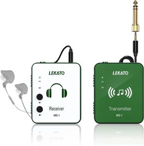 Système IEM Lekato Wireless avec récepteur de l'émetteur Système de moniteur intra-auriculaire sans fil 2,4 GHz automatique pour Studio Live MS-1G 240411