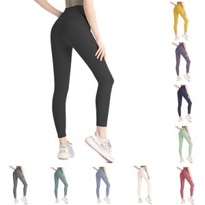 LL Lu Lemon Yoga Align Leggings Womens Short Crotped Pantal