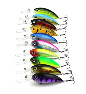 LENPABY 10PCS 10CM 14G señuelos de pesca minnow de buceo duro wobbler lucio carpa trucha perca pez gato cebos de pesca pesca aparejos