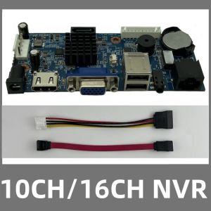 Lens 10 / 16ch * 4k H.265 H.264 NVR IVR Network Digital Video Recorder Board 1 * HDD IP Camera HDMI avec câble SATA Onvif P2P Seeasy