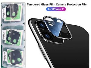 Film de caméra d'objectif en verre trempé pour iPhone14 13 12 11 11Pro Max Protecteur d'écran d'objectif de caméra Titane Couverture complète noir or argent avec pack de vente au détail Écran de téléphone portable